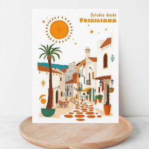 Carte postale de vacances Frigiliana Andalousie Es