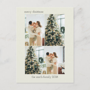 Carte postale de vacances moderne beige
