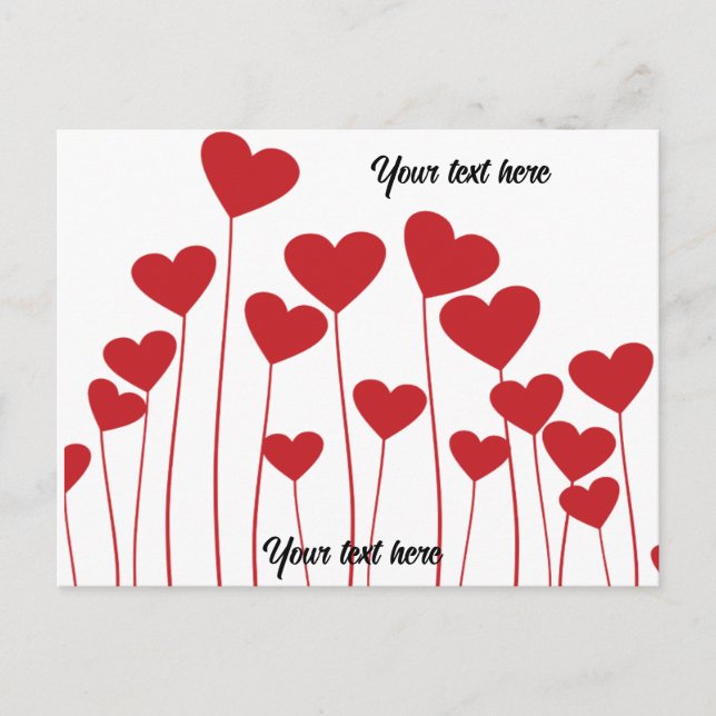 Carte postale de Valentine - personnaliser texte (Devant)
