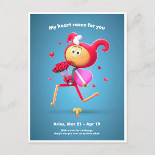 Carte postale de Valentine pour Aries 