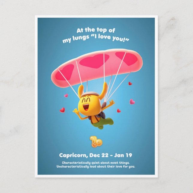 Carte postale de Valentine pour Capricorn (Devant)