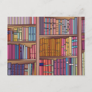 Carte postale de ver de livre