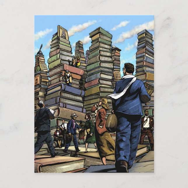 Carte postale de ville de livre (Devant)