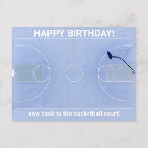 Carte postale de voeux d'anniversaire : retour au 