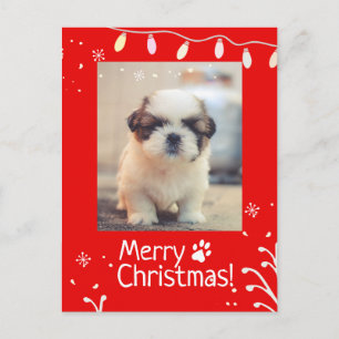 Carte postale de voeux de Noël personnalisé pour c