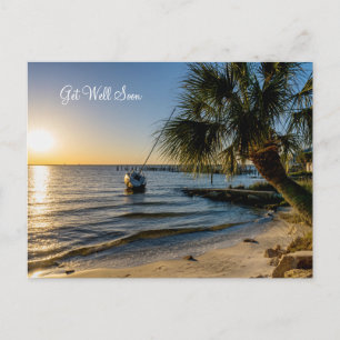 Carte postale de vœux de rétablissement Floride Pa