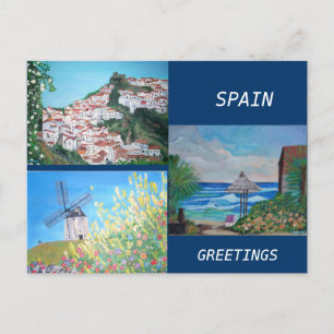 Carte postale de voeux Espagne
