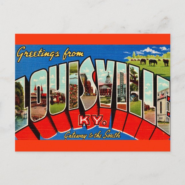 Carte postale de voeux Louisville KY (Devant)