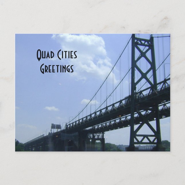 Carte postale de voeux Quad Cities (Devant)
