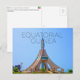 Carte postale de voyage à Bata, Guinée équatoriale