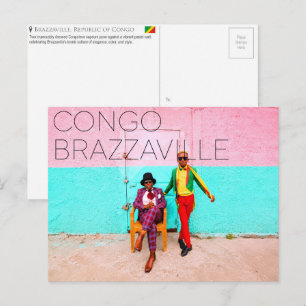 Carte postale de voyage à Brazzaville, République