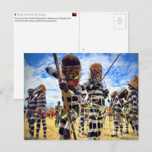 Carte postale de voyage à Goroka, Papouasie-Nouvel