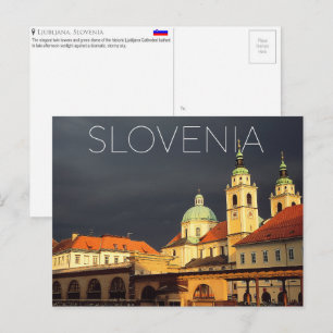 Carte postale de voyage à Ljubljana, Slovénie