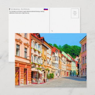 Carte postale de voyage à Ljubljana, Slovénie