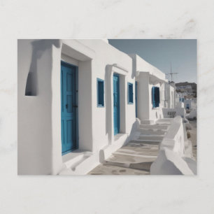 Carte postale de voyage à Mykonos Grèce