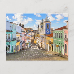 Carte postale de voyage à Salvador, Brésil