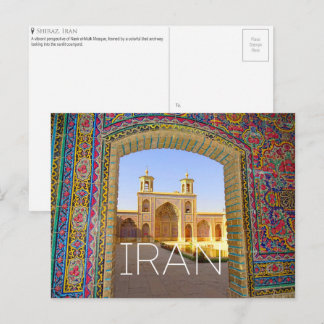 Carte postale de voyage à Shiraz, Iran