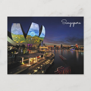Carte postale de voyage à Singapour - Musée d'Art 