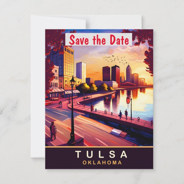 Carte postale de voyage à Tulsa, Oklahoma (Devant)