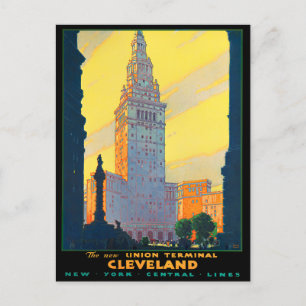 Carte postale de voyage Cleveland vintage