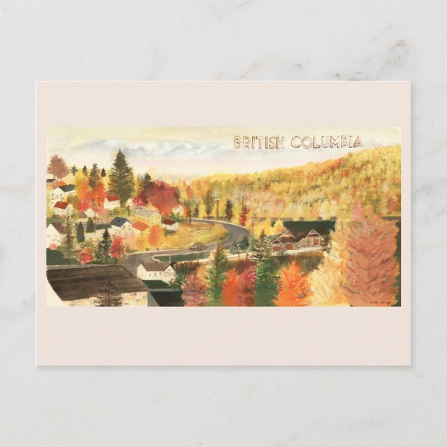 Carte postale de voyage de Cranbrook Colombie-Brit (Devant)