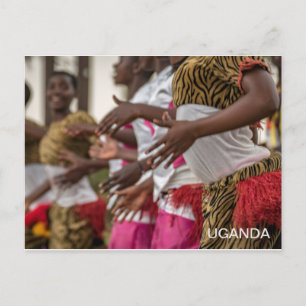 Carte postale de voyage de dames ougandaises dansa
