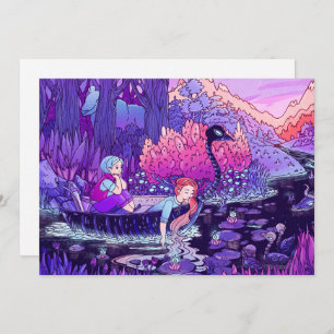 Carte postale de voyage de la rivière Black