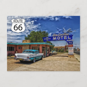 Carte postale de voyage de la route 66 américaine