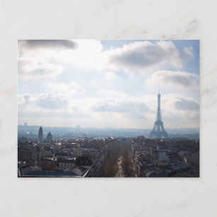 Carte postale de voyage de la Tour Eiffel de Paris