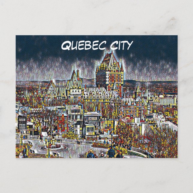 CARTE POSTALE DE VOYAGE DE QUÉBEC (Devant)