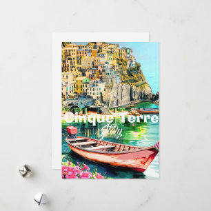 Carte postale de voyage des Cinque Terre, Voyage à