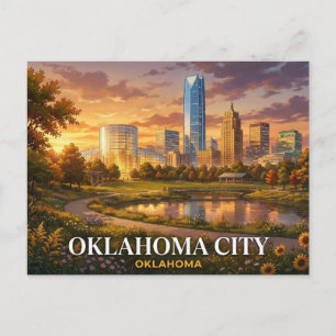 Carte postale de voyage d'Oklahoma City   Souvenir
