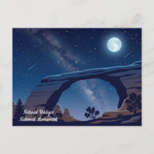 Carte postale de voyage du monument national Natur