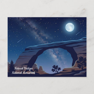 Carte postale de voyage du monument national Natur