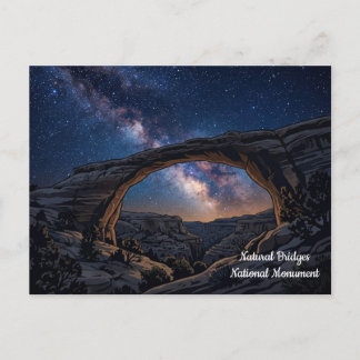 Carte postale de voyage du monument national Natur