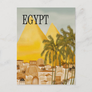 Carte postale de voyage Égypte