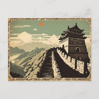 Carte postale de voyage Great Wall of China