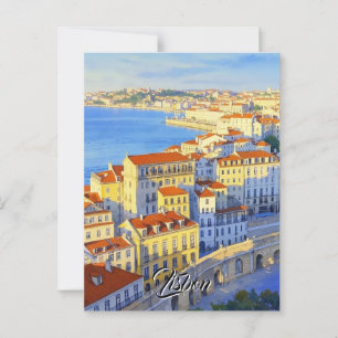 Carte postale de voyage Lisbonne