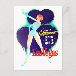 Carte postale de voyage vintage de Las Vegas