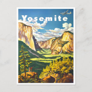 Carte postale de voyage vintage du parc national Y