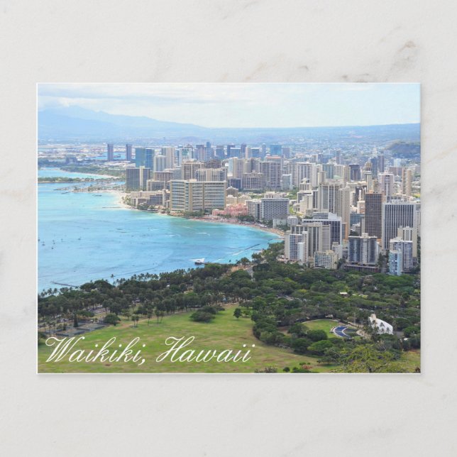 Carte postale de Waikiki (Devant)