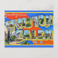 Carte postale de Winston Salem NC salutations colo