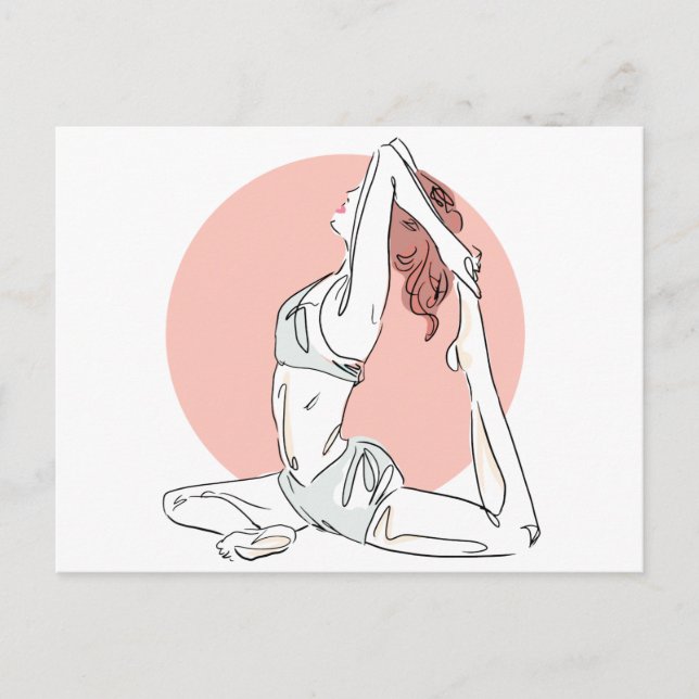 Carte postale de Yoga Woman (Devant)