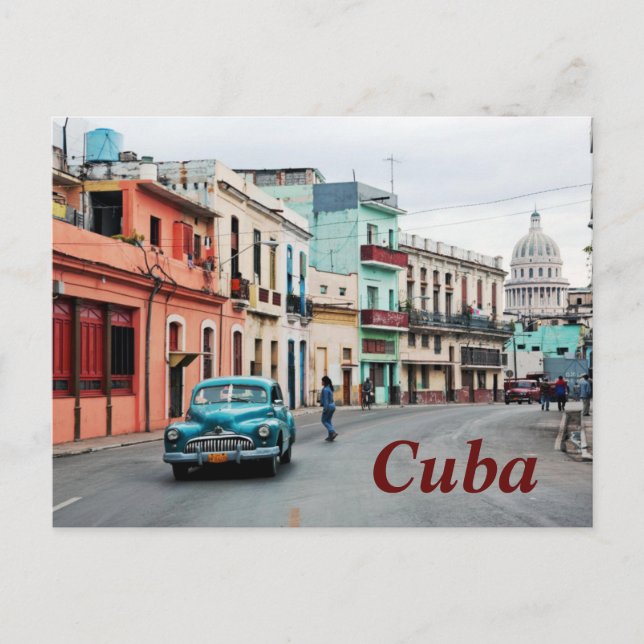 Carte postale de Zapata Street Cuba (Devant)