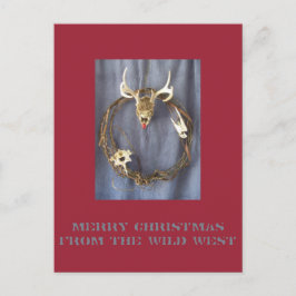 Carte postale Dead Rudolph Wild West Christmas