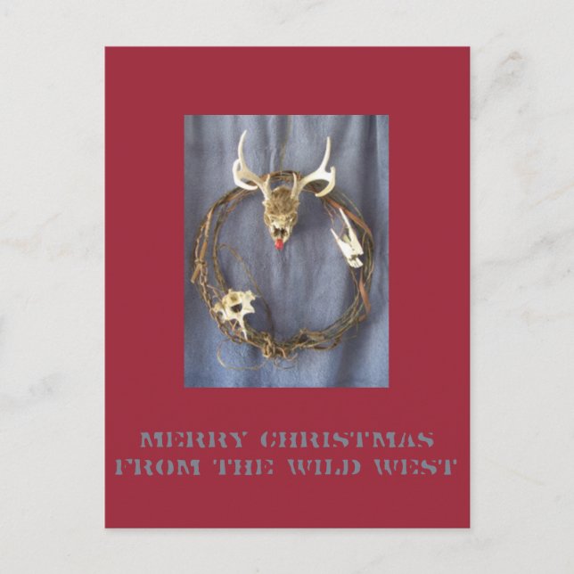 Carte postale Dead Rudolph Wild West Christmas (Devant)