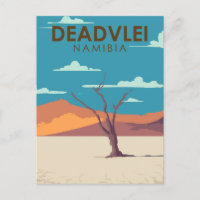 Deadvlei Namibie Travel Art Vintage