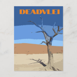Carte postale Deadvlei Namibie Travel Vintage Art