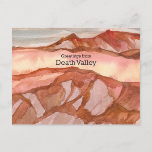 Carte Postale Death Valley California Mountains Paysage désertiq
