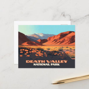Carte Postale Death Valley National Park California Poppies